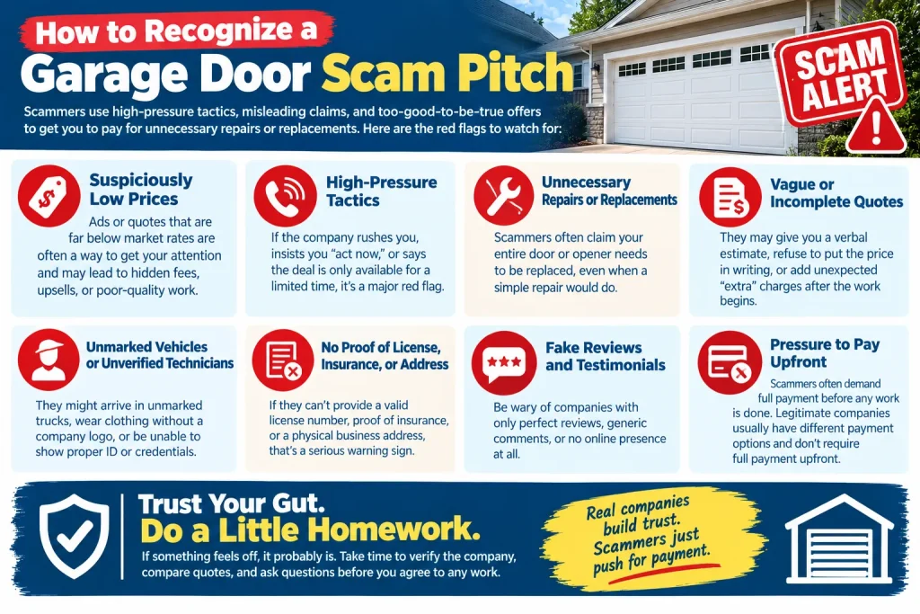 How to Recognize a Garage Door Scam Pitch