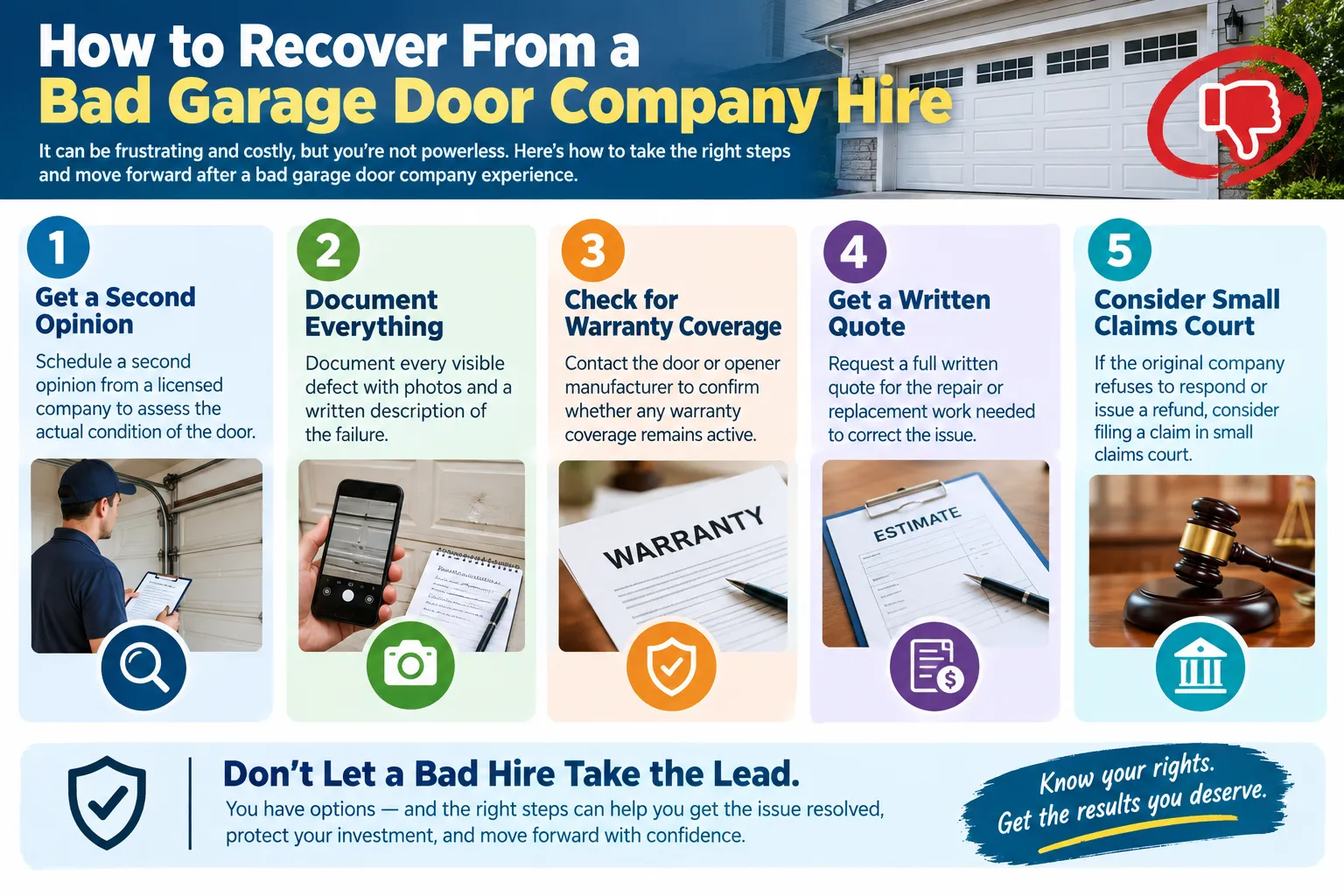 How to Recover From a Bad Garage Door Company Hire