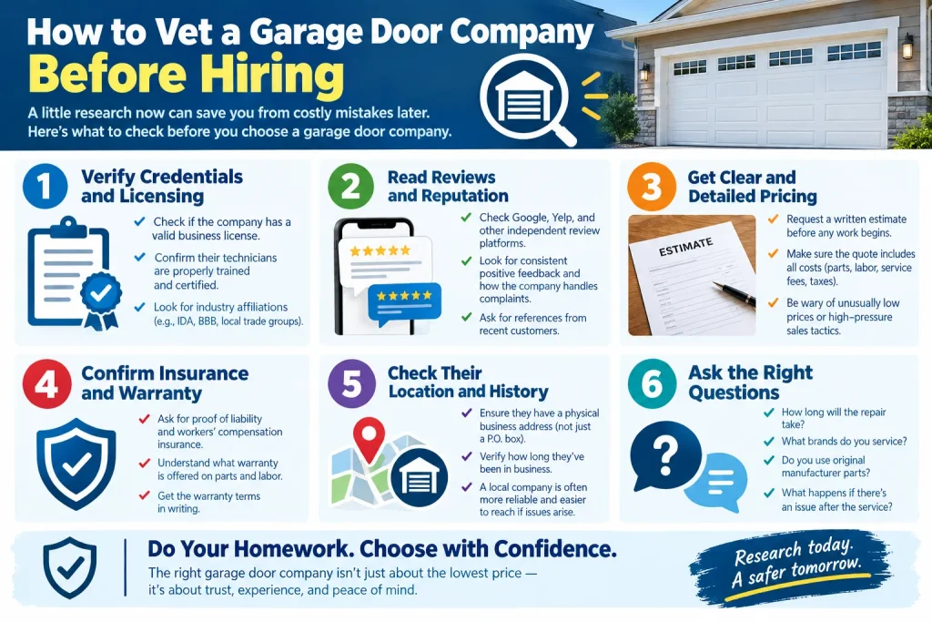 How to Vet a Garage Door Company Before Hiring